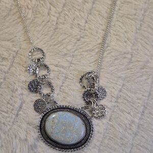 20" Blue Larimar Natural Stone Necklace